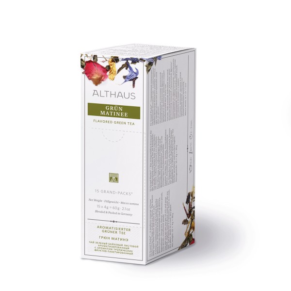 Althaus Tea Зелен чай Grün Matinee Grand Pack 15 бр.