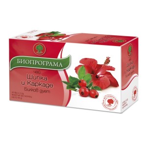 Bioprograma чай Шипка и Каркаде 20 бр.