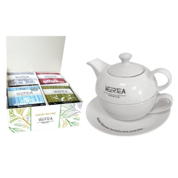 Veertea Premium Комплект за чай с чаша, чайник и 40 пакетчета чай 0.080 кг