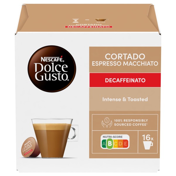 NESCAFÉ Dolce Gusto Cortado Espresso Macchiato Decaffeinato капсули 16 бр.