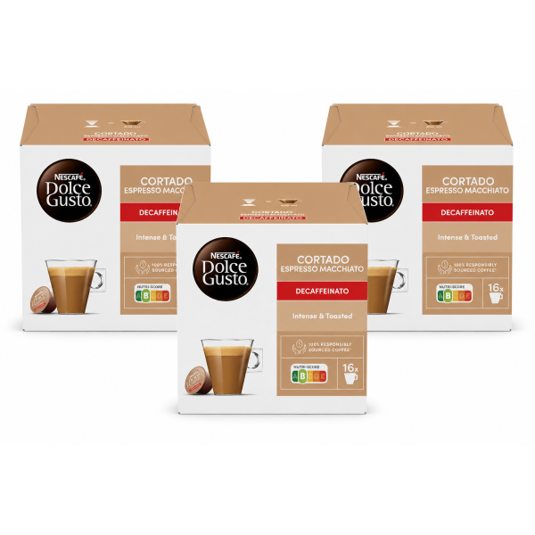 NESCAFÉ Dolce Gusto Cortado Espresso Macchiato Decaffeinato капсули 48 бр.