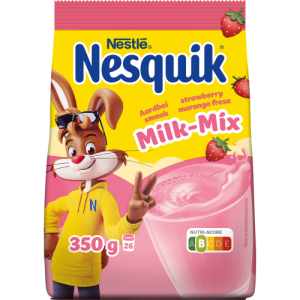 Nestle NESQUIK разтворима напитка с вкус на ягода 0.350 кг.