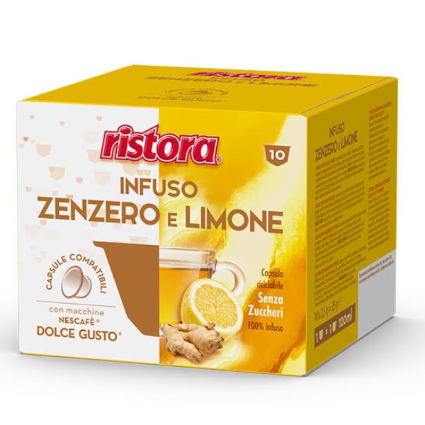 Ristora Zenzero e limone чай DG капсули 10 бр. 