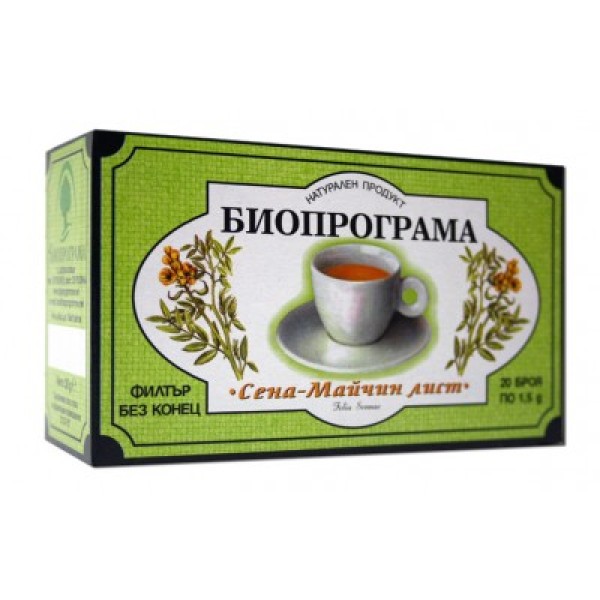 Bioprograma чай Сена - Майчин лист 20 бр.