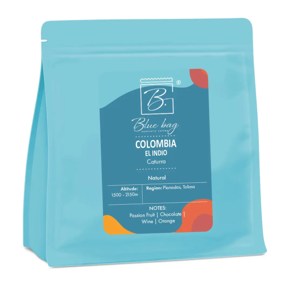 BlueBag Colombia El Indio кафе 