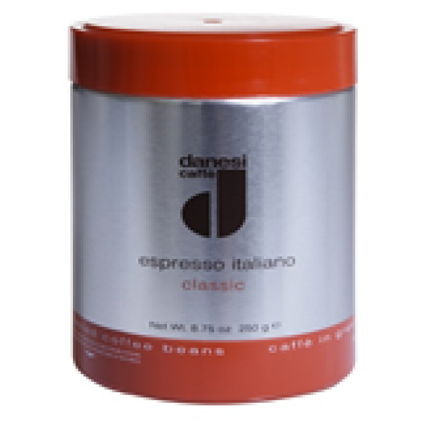 Danesi Caffe Classic на зърна в метална кутия 0.250 кг
