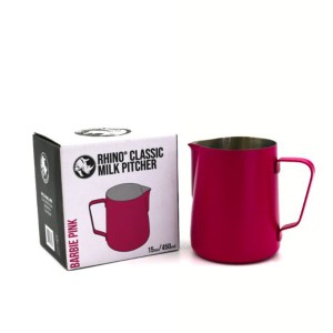 Rhino Classic Barbie Pink каничка за разпенване на мляко 0.450 л.