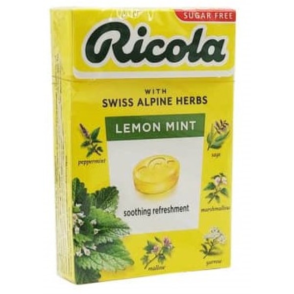 Ricola Лимонена мента билкови бонбони без захар 0.040 кг