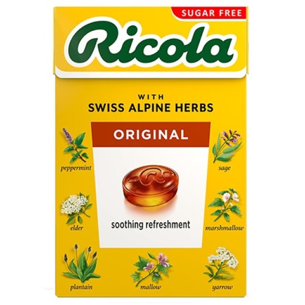 Ricola Оригинал билкови бонбони без захар 0.040 кг